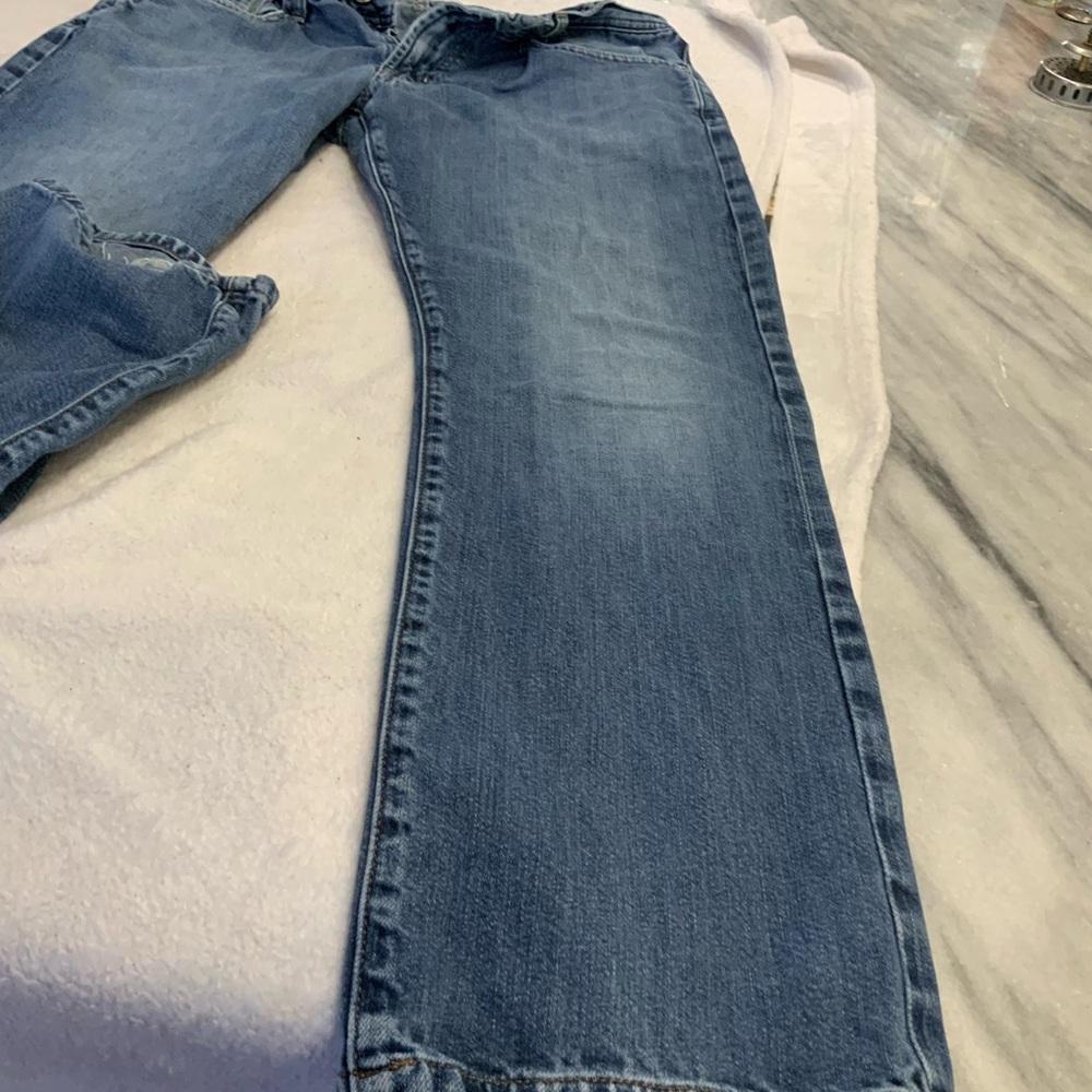 Men’s Adriano Goldschmidt Classic Blue Denim Jeans. Size 34-34. SKU 2952